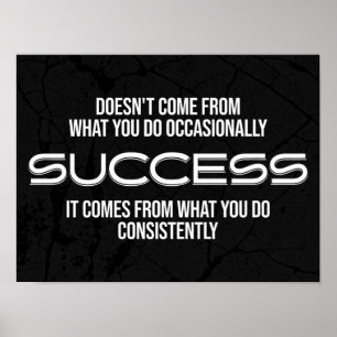 Success Motivational Quote Poster