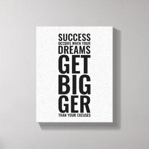 Success Occurs Motivational Quote Wall Art
