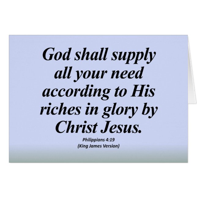 Success Philippians 4:19 Abbrev (Front Horizontal)