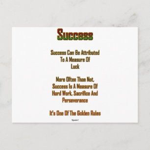 Success Postcard