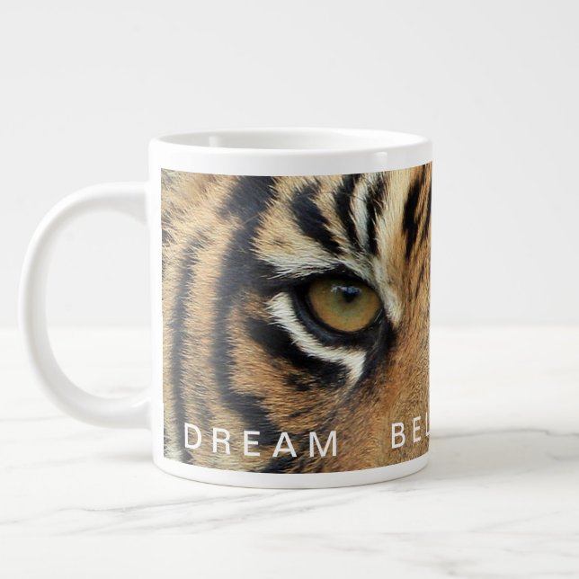Success Quote Dream Believe Achieve Jumbo Large Coffee Mug (Left)