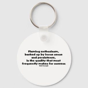 Success Quote Keychain