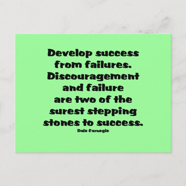 Success Quote Postcard (Front)