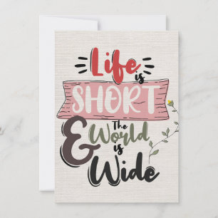 Success Quote The World Is Wide Invitation