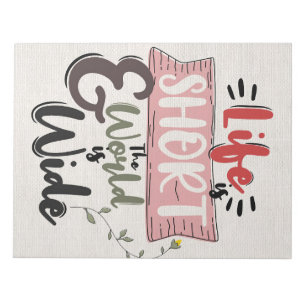Success Quote The World Is Wide Notepad