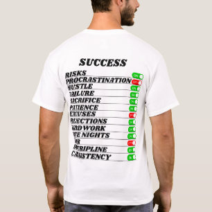 "Success Slogan T-Shirt – Motivational Tee for Ac