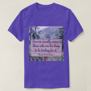Success Thoreau Quote T-Shirt