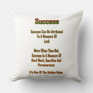 Success Throw Pillow