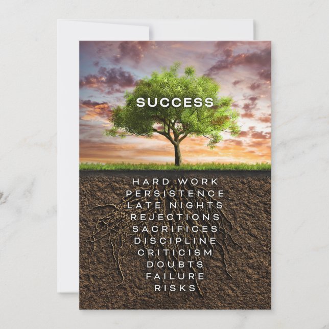 Success Tree Thank You Card (Front)