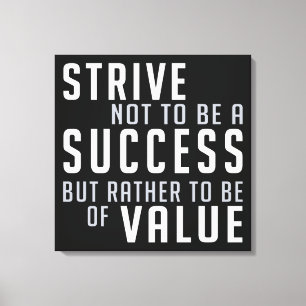 Success & Value Motivational canvas print