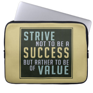 Success & Value Motivational laptop sleeves
