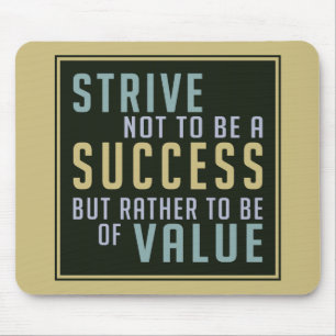Success & Value Motivational mousepad