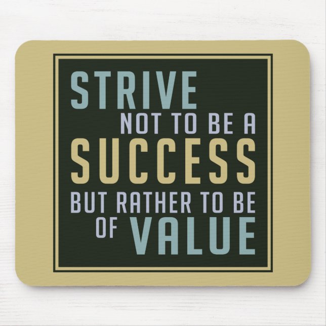 Success & Value Motivational mousepad (Front)
