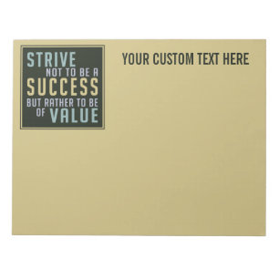 Success & Value Motivational notepad