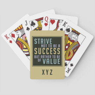 Success & Value Motivational playing cards
