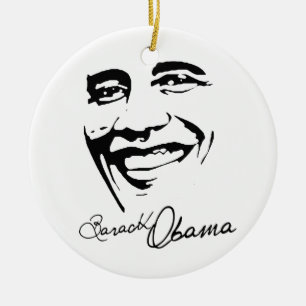 SUCCESS WITH OBAMA -.png Ceramic Ornament