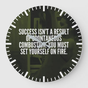 Success - Workout Inspirational Large Clock