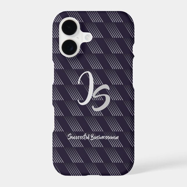 "Successful Businessman" Personal Silver Monogram (Back)