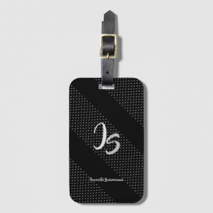 "Successful Businessman" Personal Silver Monogram Luggage Tag