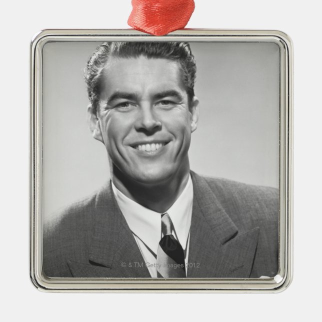 Successful Man Metal Ornament (Front)