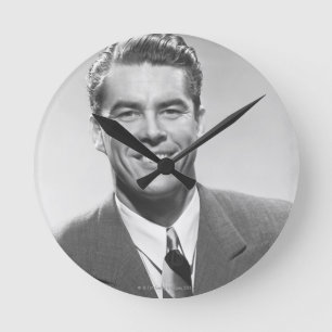 Successful Man Round Clock