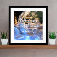 "Successful Woman" Quote Sparkly Gold Coach Photo