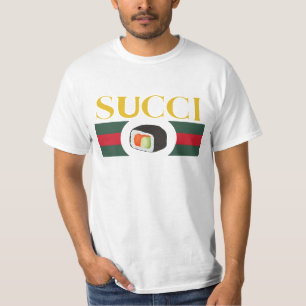 Succi Sushi lovers Funny gnocchi logo new gift  T-Shirt