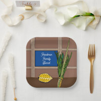 Succot Personalized Paper Plates