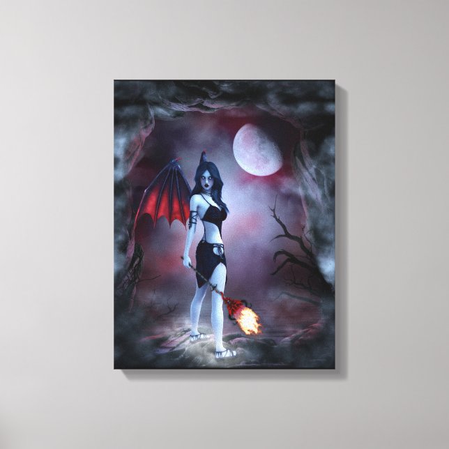 Succubus Fantasy Canvas Print (Front)