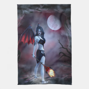 Succubus Fantasy Kitchen Towel