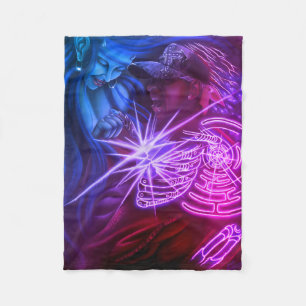 Succubus fleece blanket