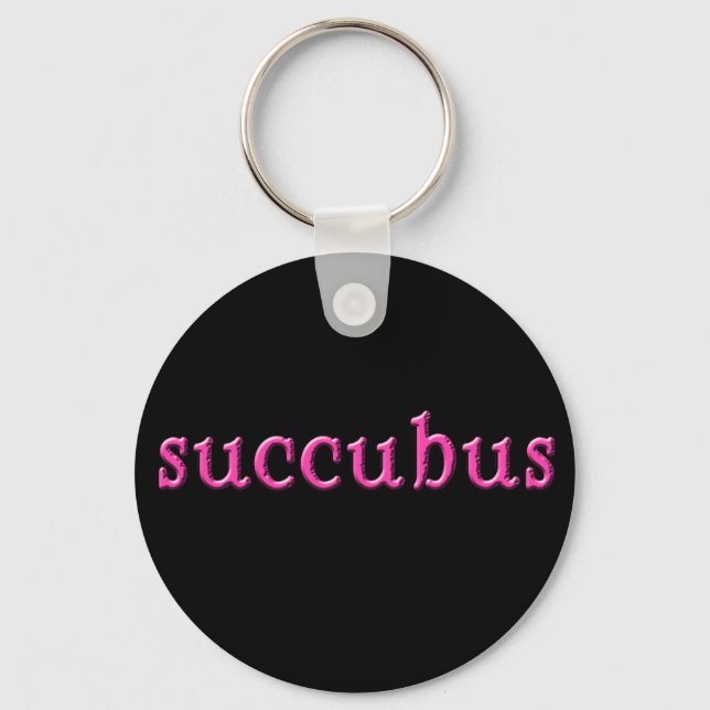 SUCCUBUS Succubus Halloween Tee Keychain (Front)