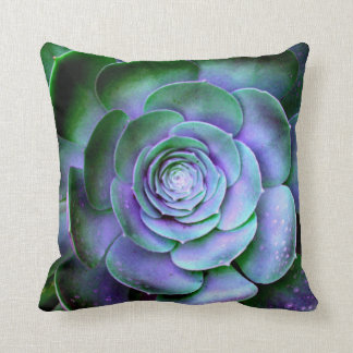 Succulent Abstract Fine Artsy Throw Pillow