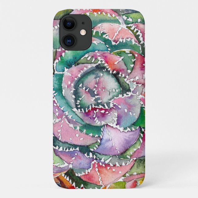Succulent Aloe brevifolia case for any iPhone (Back)