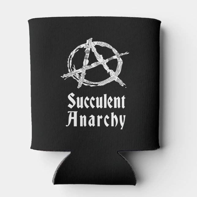 Succulent Anarchy Can Cooler (Back)