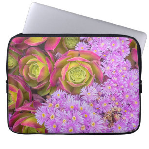 Succulent and Flowers Laptop Sleeve