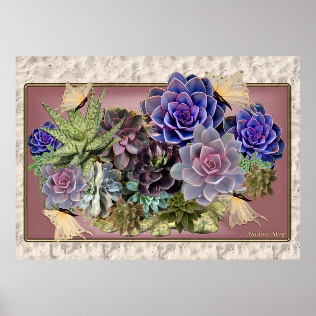 Succulent Art Poster (Front)