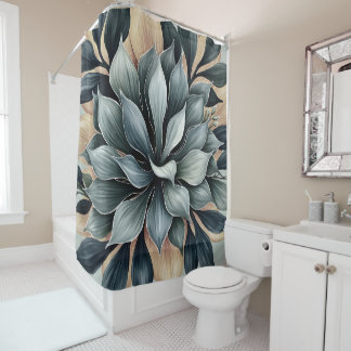 Succulent Bloom Green Botanical Leaves Design 404
