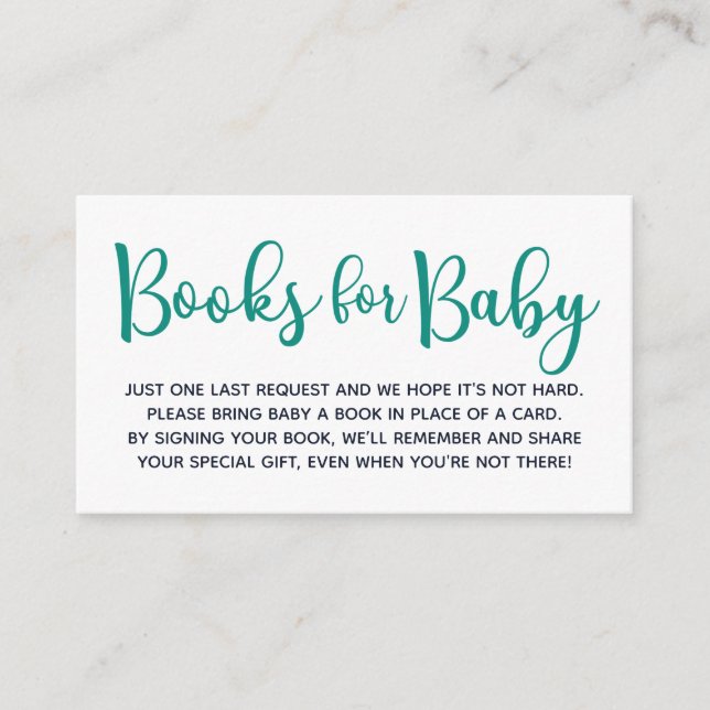 Succulent Books for Baby Enclosure Card (Front)