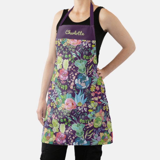 Succulent Cactus Gardening Apron (Insitu)