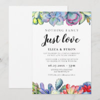 Succulent cactus Happily ever after party
