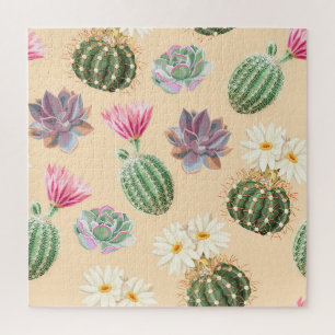 Succulent Cactus: High Detail Pattern Jigsaw Puzzle