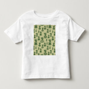 Succulent cactus silhouette in cups and pots toddler t-shirt