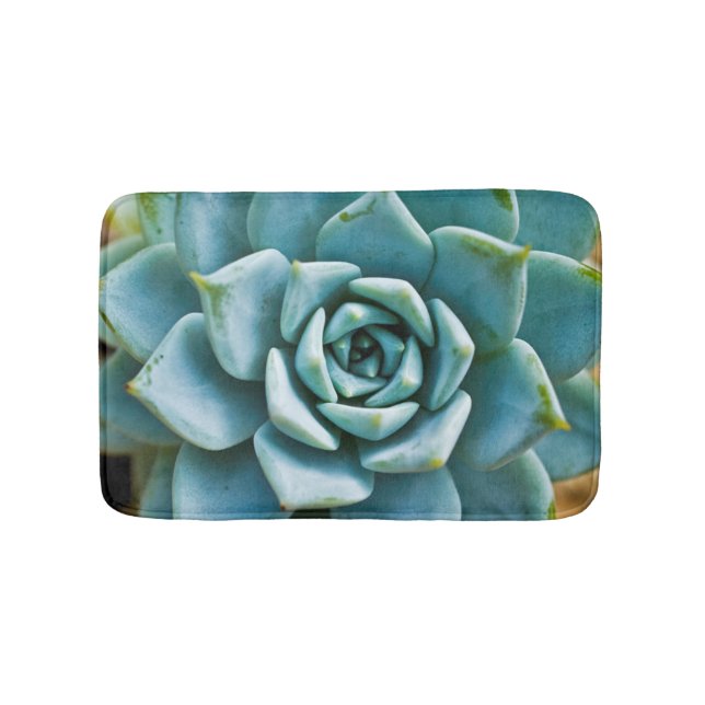 Succulent Closeup Bath Mat (Front)