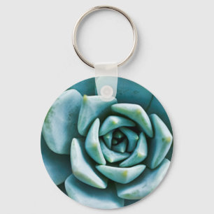 Succulent Closeup Keychain
