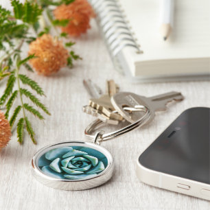Succulent Closeup Keychain