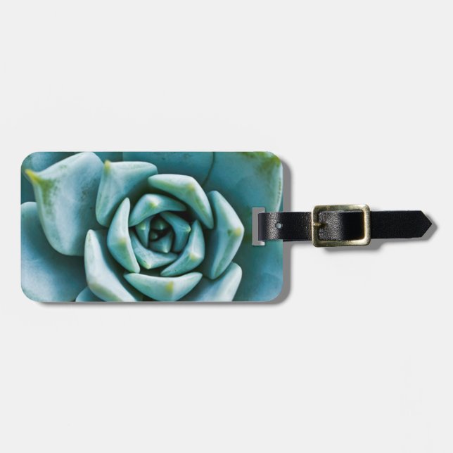 Succulent Closeup Luggage Tag (Front Horizontal)