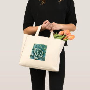 Succulent Closeup Mini Tote Bag