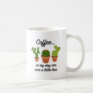 Succulent Coffee Mug - left-handed