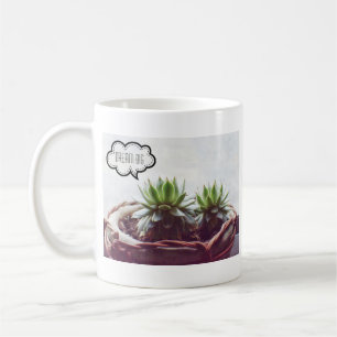 Succulent Dream Big Quote Coffee Mug